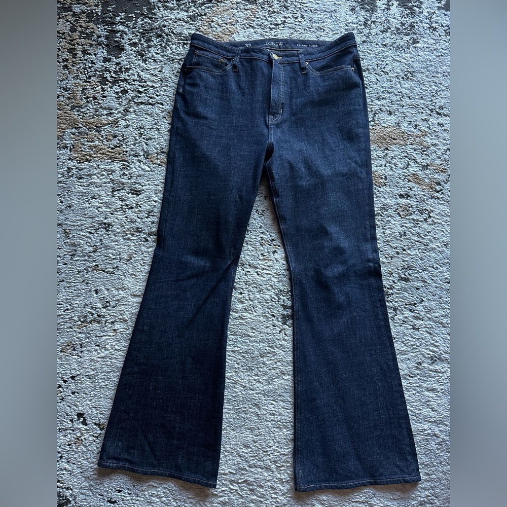 J. Crew Dark Blue Flare Jeans